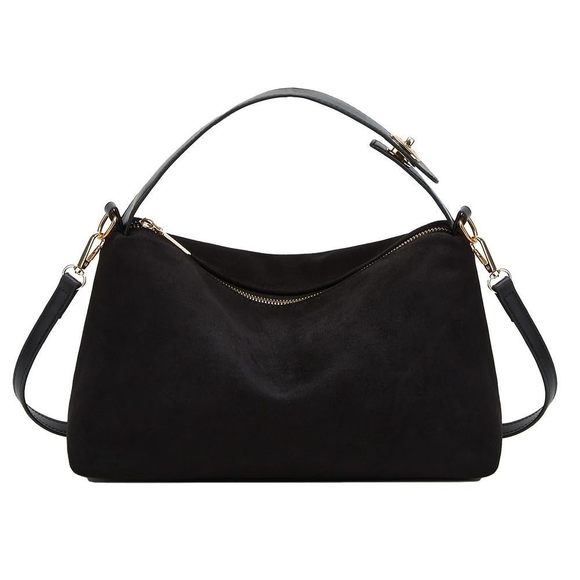 Suede Bag Slouchy Shoulder Bag Crescent Satchel Crossbody Purse XD - Picture 1 of 6
